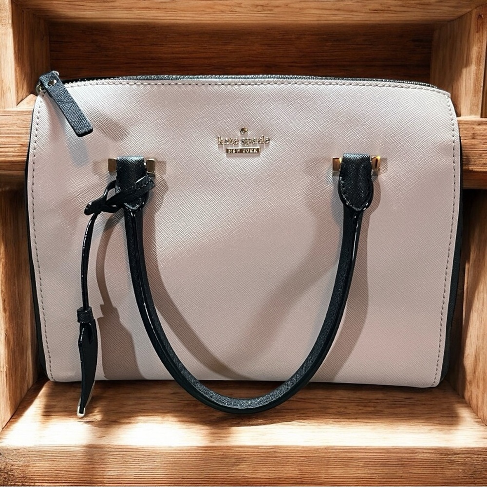Kate Spade Blush and Black Satchel